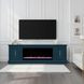 Jordan Denim Blue 82" TV Stand with Fireplace