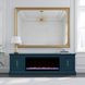 Jordan Denim Blue 82" TV Stand with Fireplace