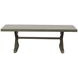 Jones Brown Rectangular Aluminum Coffee Table