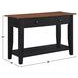 Joplin Black and Brown Rectangular Sofa Table
