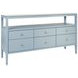 Jordan Light Blue 63" Glass Top TV Stand