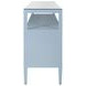 Jordan Light Blue 63" Glass Top TV Stand