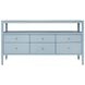 Jordan Light Blue 63" Glass Top TV Stand