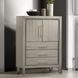 Lennox Gray 2 Drawer Door Chest with LED
