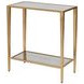 Joyce Gold Leaf Rectangular Accent Table
