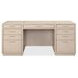 Marlowe Polished Limestone Leather Executive Home Office Set