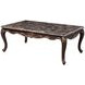 Constantine Cherry Rectangular Marble Top Cocktail Table