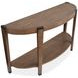 Kaysen Wallaby and Matte Black Demilune Sofa Table