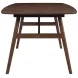 Miller Warm Walnut Spacious Rectangular Dining Table
