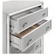 Stardust White 5 Drawer Chest with LED