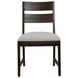 Archeway Gray Upholstered Ladderback Dining Chair Set of 2