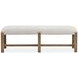 Plum Creek Gray Upholstered Dining Bench