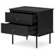Reagan Black 2 Drawer Nightstand