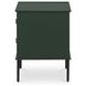 Reagan Deep Green 2 Drawer Nightstand