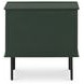 Reagan Deep Green 2 Drawer Nightstand
