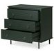 Reagan Deep Green 3 Drawer Nightstand