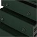 Reagan Deep Green 3 Drawer Nightstand