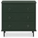 Reagan Deep Green 3 Drawer Nightstand