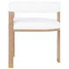 Jude Cerused Oak and White Performance Fabric Accent Chair