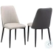 Judith Gloss Gray And Matte Black Extendable Dining Room Set