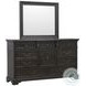 Hickory Creek Brown Velvet 10 Drawer Dresser