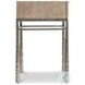 Aventura Marcona 1 Drawer Nightstand with Metal Frame and USB Charging