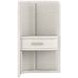 Ashlar White Upholstered Panel Bedroom Set with 1 Drawer Nightstand