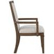 Mariana Vintage Mocha Upholstered Arm Chair Set of 2