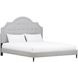 Zest Light Gray and Black Upholstered Panel Bedroom Set