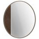 Verge Handcrafted Walnut Round Mirror
