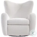 Silvi White Swivel Chair