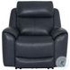 Sorellian Opulent Navy Leather Power Reclining Living Room Set