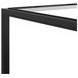 Glaze Onyx Square Glass Top End Table