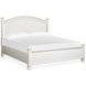 Crownfall Whisper White and Cerused Nutmeg Queen Panel Bed