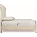 East Hampton Cerused Linen And Muted Gray King Upholstered Bed