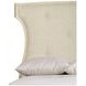 East Hampton Cerused Linen And Muted Gray King Upholstered Bed