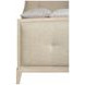 East Hampton Cerused Linen And Muted Gray King Upholstered Bed