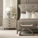 East Hampton Cerused Linen And Muted Gray King Upholstered Bed
