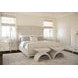 East Hampton Cerused Linen And Muted Gray King Upholstered Bed