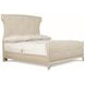 East Hampton Cerused Linen And Muted Gray King Upholstered Bed