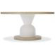 Solaria Dune And Faux Stone Fossil Round Dining Room Set