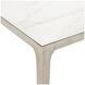 Marbella White Shell Rectangular Outdoor Natural Stone Top Dining Table