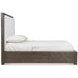 Outline Cassel and White Performance Fabric Queen Upholstered Panel Bed
