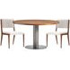 Brasea Lume and Tungsten Round Dining Room Set