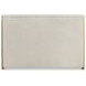 Brasea Beige and Lume Performance Fabric King Upholstered Panel Bed