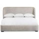 Geneve Beige and Robor Performance Fabric Upholstered Shelter Bedroom Set