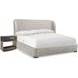 Geneve Beige and Robor Performance Fabric Upholstered Shelter Bedroom Set
