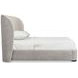 Geneve Beige and Robor Performance Fabric California King Upholstered Shelter Bed
