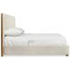 Brasea Beige and Lume Performance Fabric Upholstered Panel Bedroom Set
