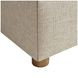 Brasea Beige and Lume Performance Fabric Queen Upholstered Panel Bed